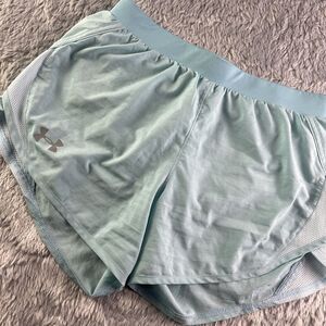 Under Armour Shorts Womens Extra Small Blue Heatgear Running Lined Activewear